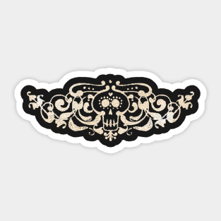 Dia de los Muertos Skeleton Design Sticker